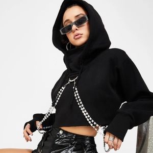 Bling cropped hoodie(SOLD,SOLD)